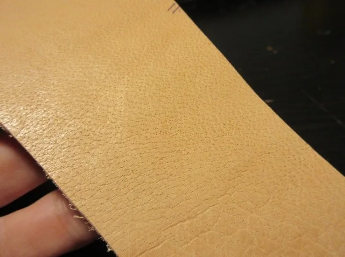 Poorly tanned leather