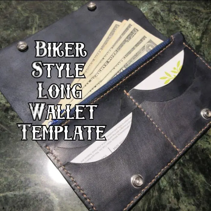 Biker Wallet Leather Template