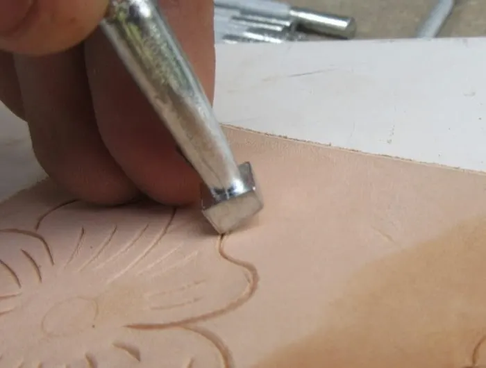 stamping leather