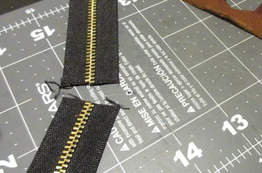 add zipper to leather