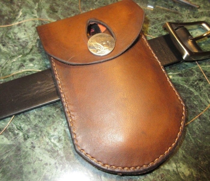 leather edc belt pouch