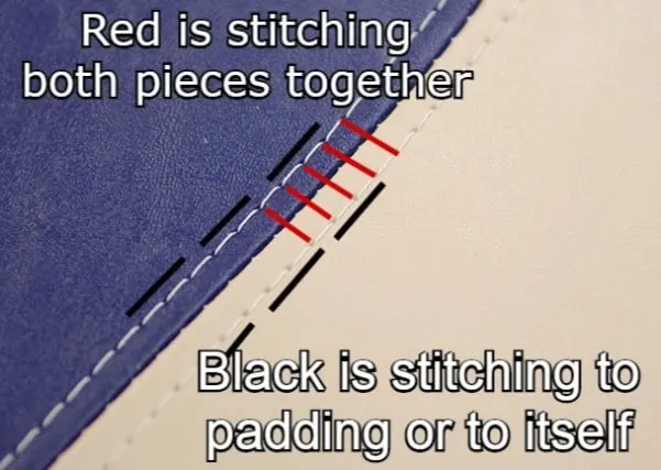 French seam in leather upholstery explained