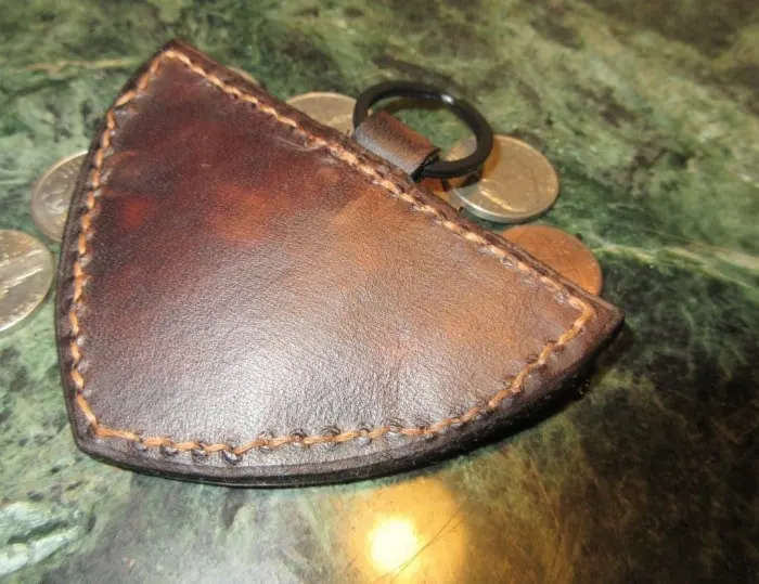 leather coin pouch
