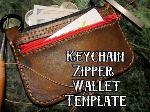 Keychain Zipper Wallet Template