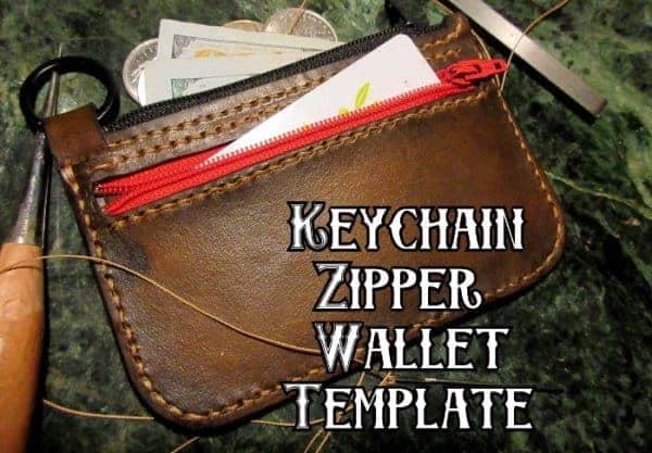 Keychain Zipper Wallet Template