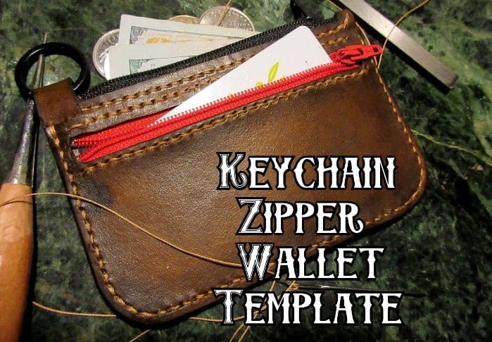 Keychain Zipper Wallet Template