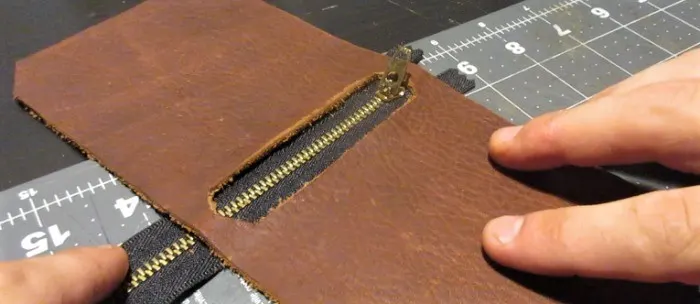 add zipper to leather