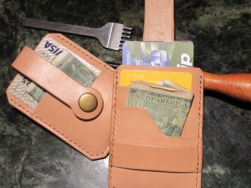 Leather Pull Strap Wallet Template