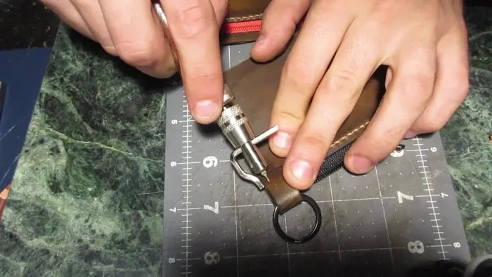Mark Holeon Key Ring Leather