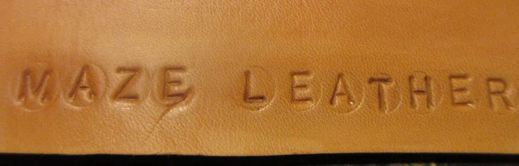Maze Leather Stamped