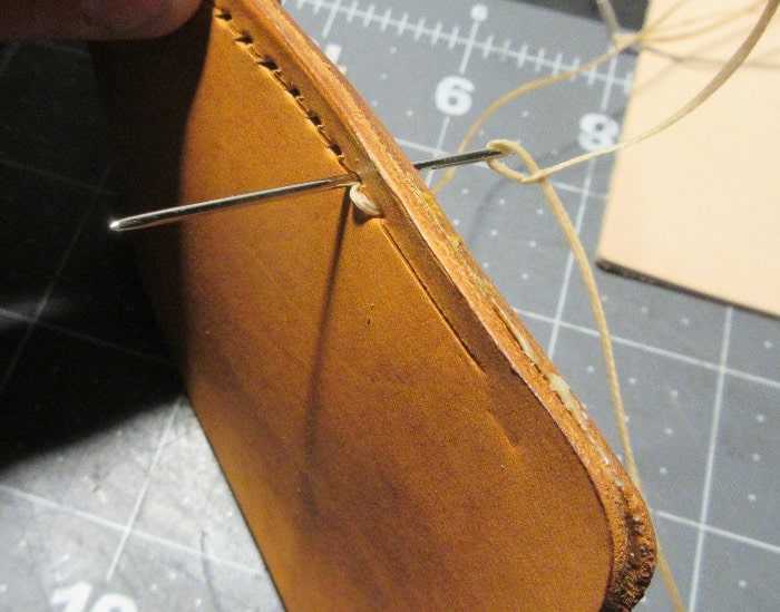 Stitching leather