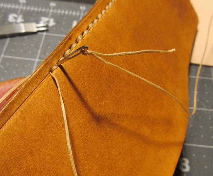 Stitching leather