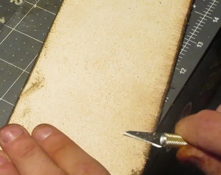Skive leather Edge