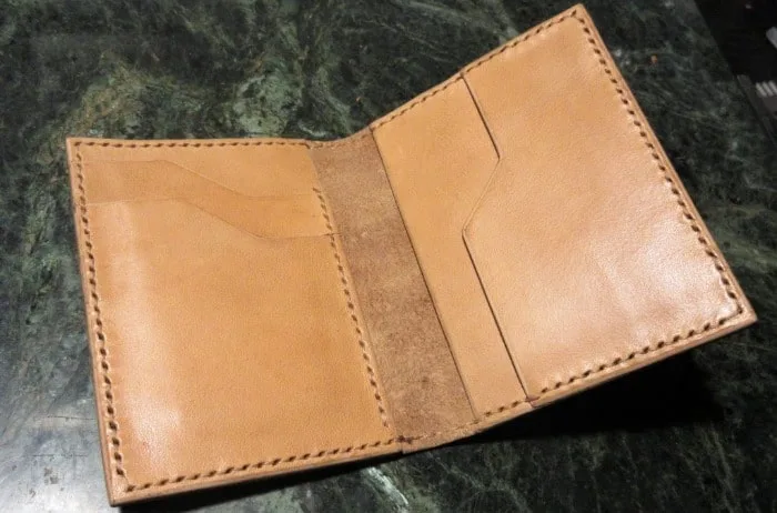 coffee dyed leather