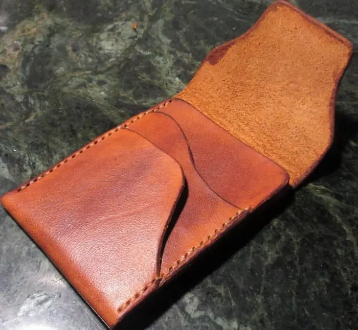 front pocket leather wallet