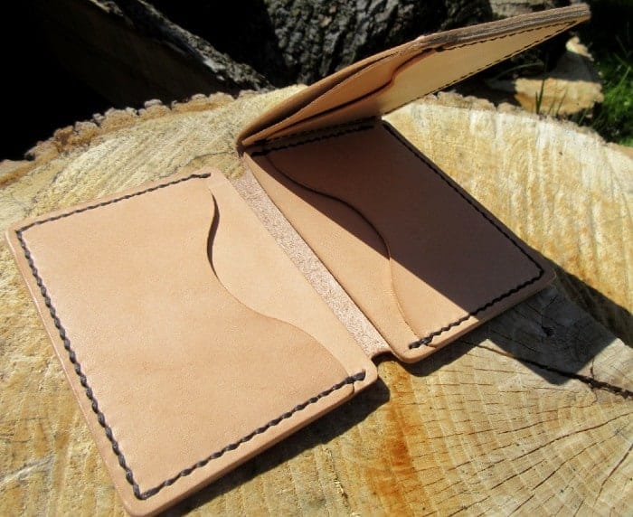 Free L-Shaped Trifold Wallet Template - Maze Leather