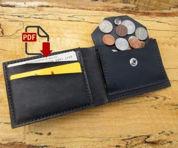 Men's Wallet with Zipper Coin Pocket