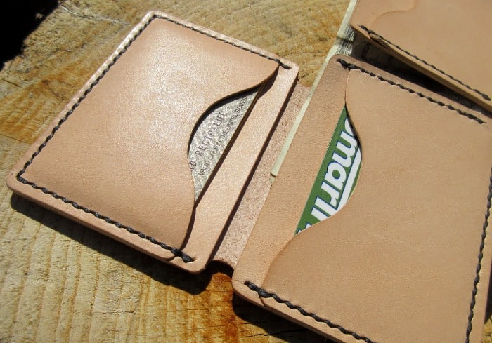 Free L-Shaped Trifold Wallet Template - Maze Leather