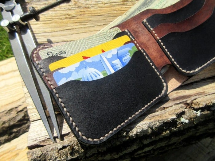 Leather bifold wallet pattern