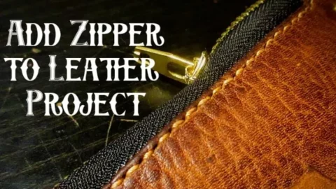 How to Sew a Zipper Into Leather