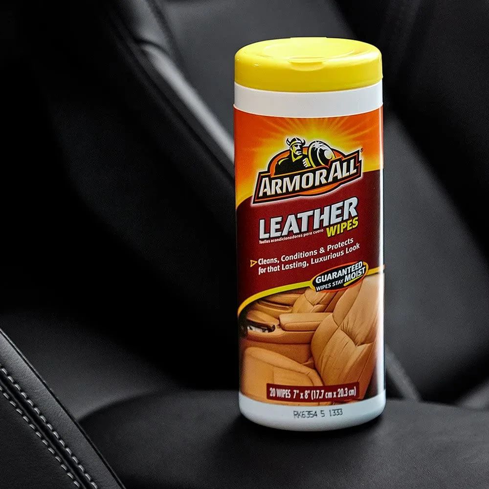 Armor All Car Interior Cleaner Leather Wipes 