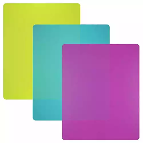 Flexible Plastic Cutting Board Mats set | Amazon