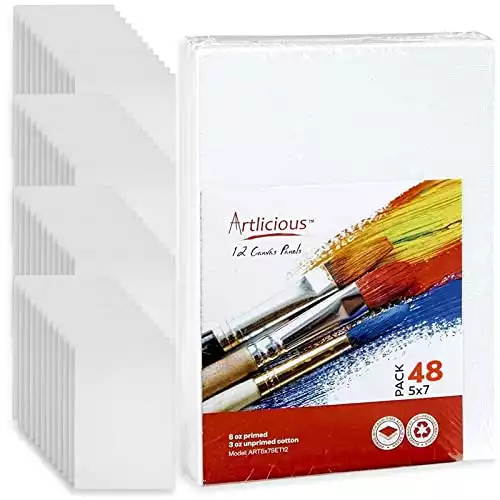 Artlicious Canvas Panels 12 Pack | Amazon