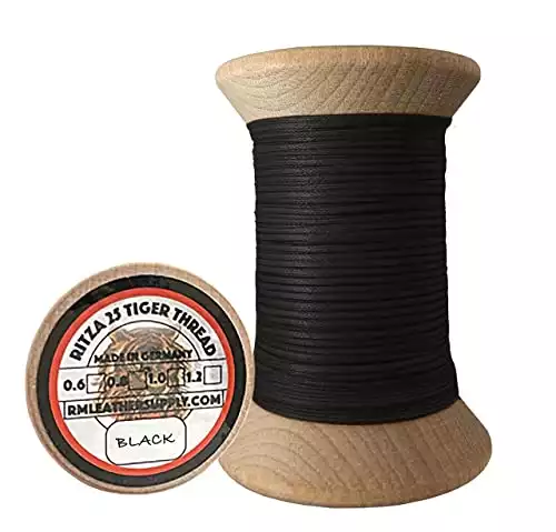 0.8mm Ritza Tiger Thread - Waxed Polyester Braided Thread | Amazon