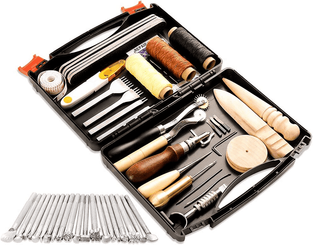 BAGERLA 50 Pieces Leather Working Tools 